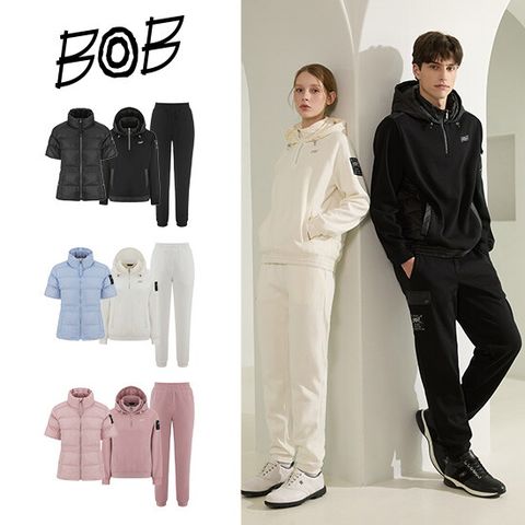 BOB 25FW 여성 하이브리드 패딩 셋업 3종(패딩자켓+상의+하의)