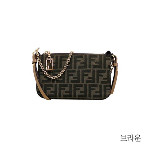 펜디 FF로고 패브릭 숄더백(8BS073)