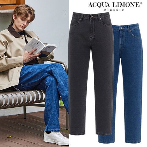 아쿠아리모네 남성 배럴핏 데님 팬츠 1종