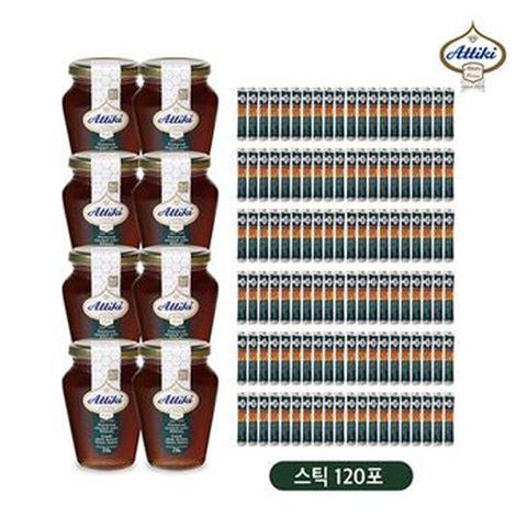 아티키 그릭 다크브라운 포레스트 허니 8병+스틱 4박스