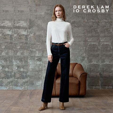 25FW 라인핏 플로킹 데님 팬츠