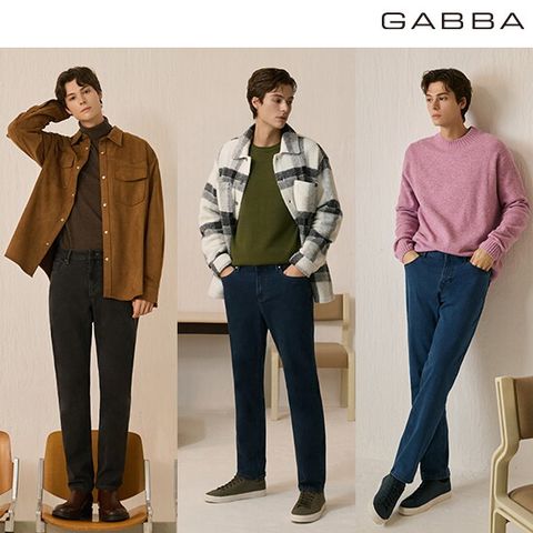 가바 25FW 남성 이중직 웜기모 데님 3종
