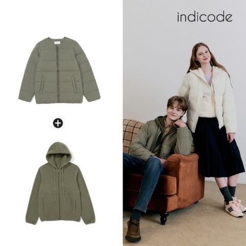 [인디코드] 25FW 소로나 패딩점퍼 + 플리스 후드집업 (남녀공용)