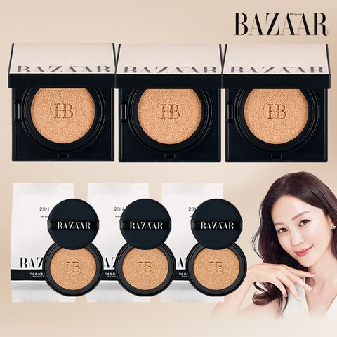 [하퍼스바자] 프리미엄 블랙쿠션 본품3+리필3 방송중 특집패키지