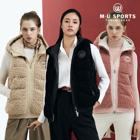 [MU SPORTS] 엠유 부클 후드 다운베스트 1종