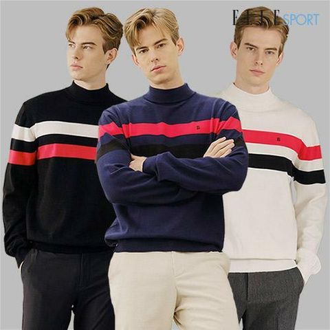 [카드 5%할인]25FW] 엘르스포츠 남성 모크넥 3종