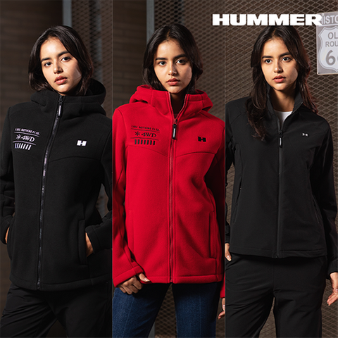 [HUMMER] 25FW 여성 올인원 플리스 트랙수트 3종