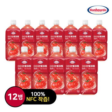 NFC 착즙 보넬드 아이엠 토마토 12병 (1L X 12병)