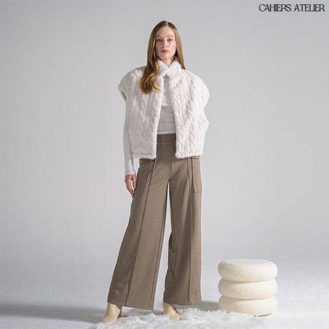 25FW 리버서블 퀼티드 FAUX 퍼 베스트