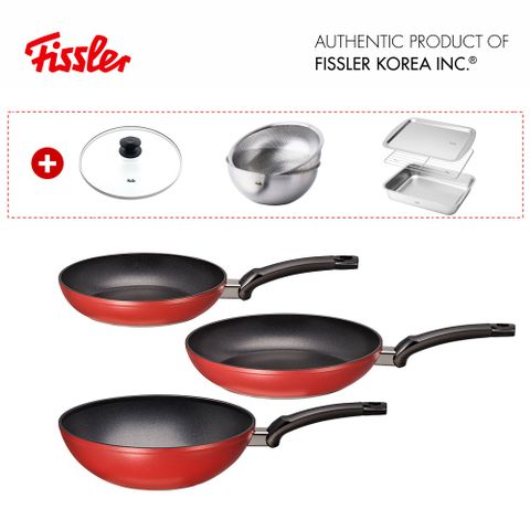 독일직수입/백화점동일 휘슬러 레비탈 플러스 레드 프라이팬세트