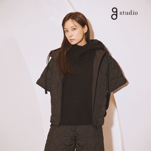 지스튜디오 25FW 지 위켄드 헝가리 구스다운 케이프