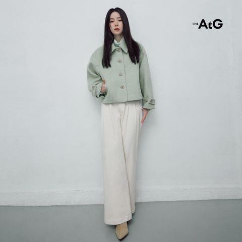 더엣지 25FW 투턱 기모 와이드 데님