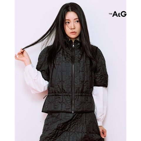 더엣지 25FW 메종 퀼팅 반팔자켓