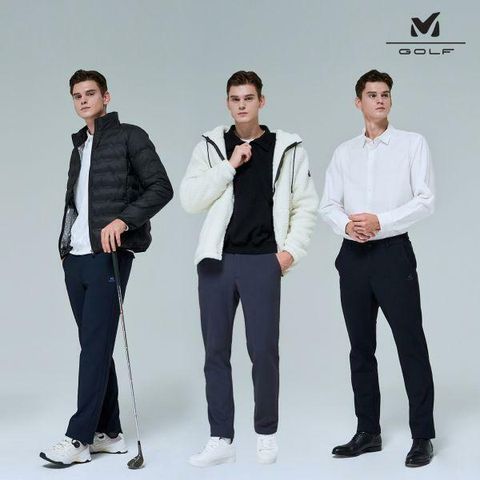 [NH카드5%할인]25FW] 밀레골프 남성 트리코트 본딩팬츠  3종세트