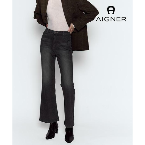 [NH카드5%할인]아이그너 기모 부츠컷 데님 팬츠
