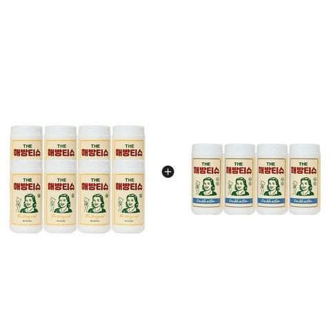 [삼성카드5%할인][방송에서만] [더블]해방티슈 오리지널8개 더블액션4개 세정티슈 