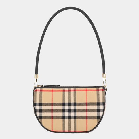 올림피아 빈티지 체크 숄더백 81114131