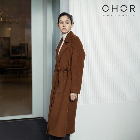 코어 어센틱 25FW 벨티드 더블페이스 핸메 코트