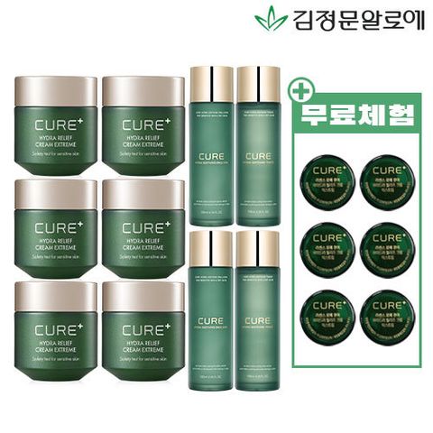 [무료체험 최다] 김정문알로에 큐어크림4X 익스트림 풀기초 매니아구성(6종+기초2세트+미니6종)