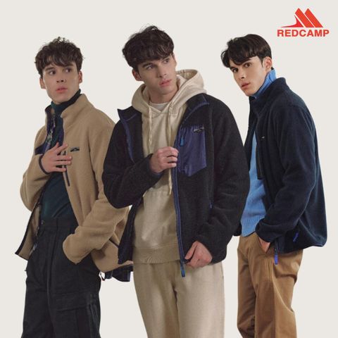레드캠프 25FW 남성 하이넥 플리스 자켓 2종세트