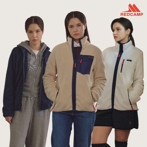레드캠프 25FW 여성 하이넥 플리스 자켓 2종세트