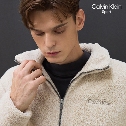 [Calvin Klein Sport]25FW Dual Fleece 쉐르파 자켓 남성