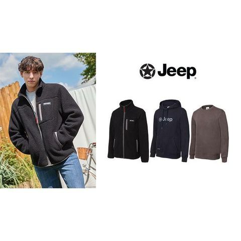 [삼성카드5%할인][웅니버스] 25FW 지프 남성 플리스+후드+맨투맨 3종