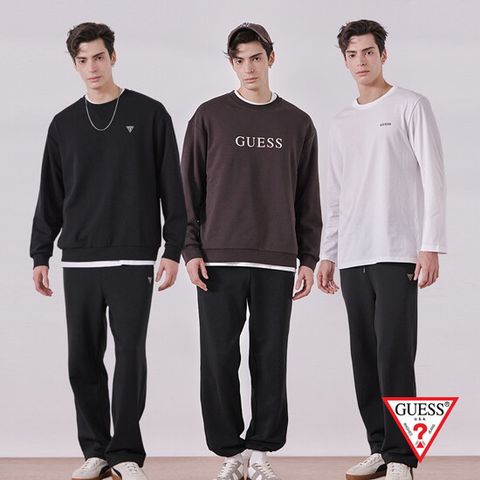 게스 GUESS 25FW 남성 기모 셋업 3종+이너티 1종