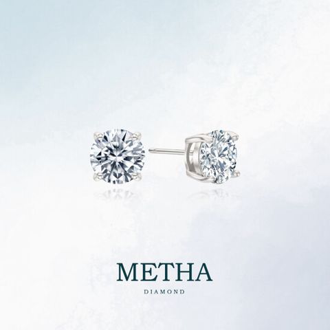 메타다이아몬드 실버925 모이사나이트 2캐럿 귀걸이(총 4.0ct)