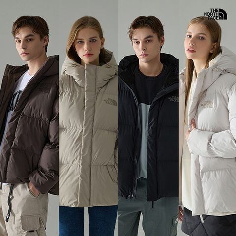 노스페이스 25FW 남녀공용 밀러트 온 후디드 패딩 자켓