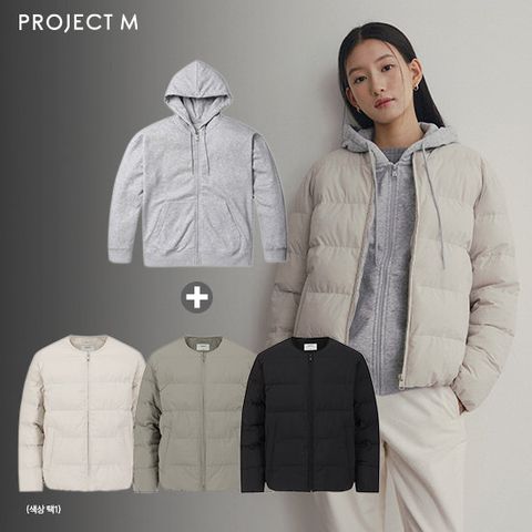 프로젝트엠 25FW 점퍼 & 기모후드집업 2종 SET 남여공용