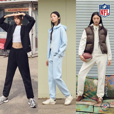 [삼성카드5%할인]25FW NFL 여성 패딩베스트 셋업 3종