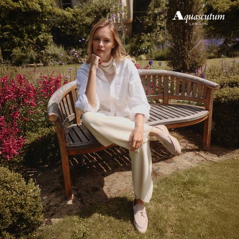 아쿠아스큐텀 25FW 캐시미어 울 케이블 니트 팬