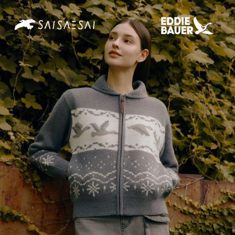 에디바우어X사이새사이 콜라보 노르딕 니트재킷 UNI