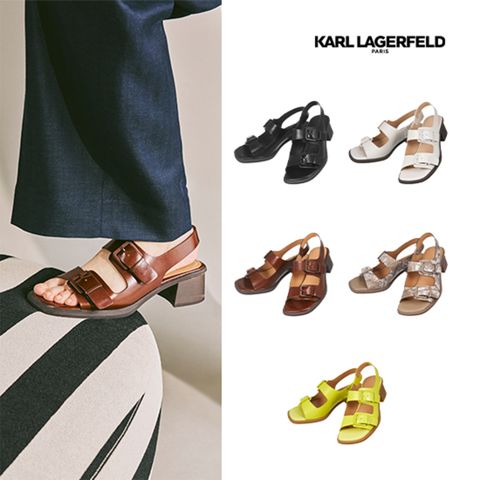 [최초가 139,000원] 칼라거펠트 25 Summer 버클 샌들