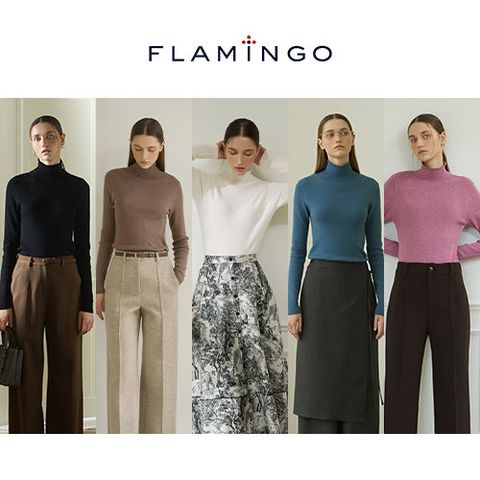 [후라밍고] 25FW 소프트 웜 하이넥 윈터 텐션 니트 5종