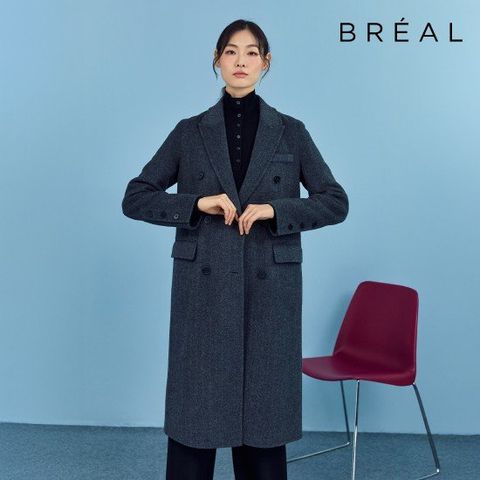 브리엘 25FW 캐시울 핸드메이드 롱 코트 1종