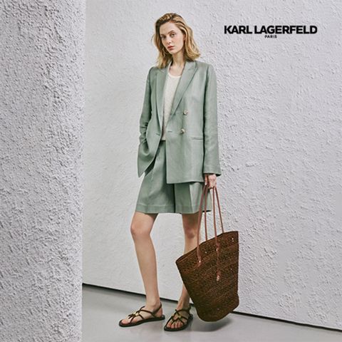 [최초가 159,000원] 칼 라거펠트 25SS 핸드메이드 라피아 백