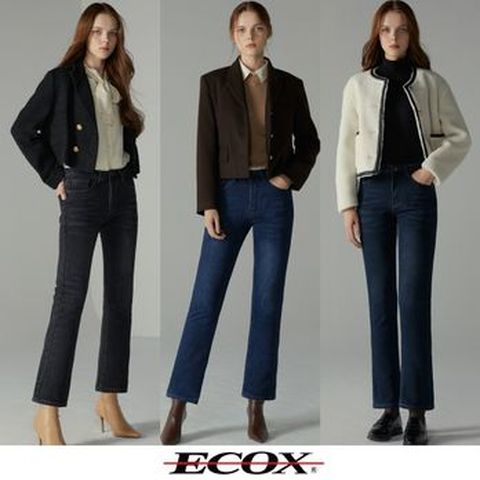 에콕스 여성 기모 데님 3종