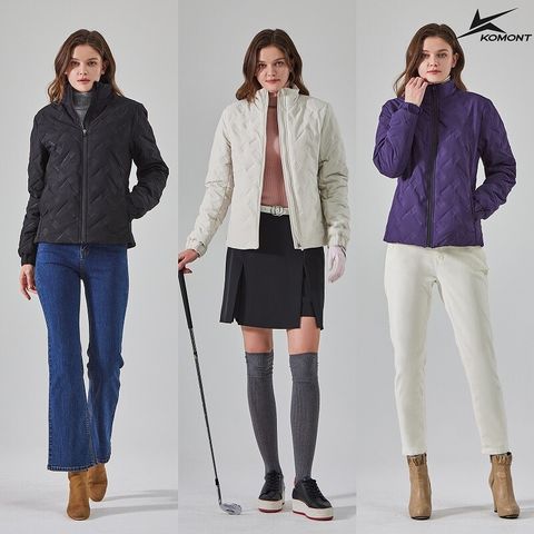 O 코몽트 25FW 여성 고주파 경량 패딩 점퍼