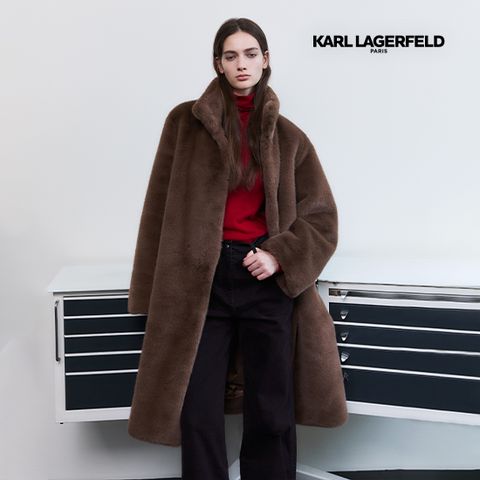 25FW FAUX밍크 롱 코트