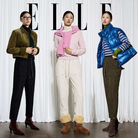 [ELLE] 엘르 25FW 코듀로이 이지 팬츠 3종