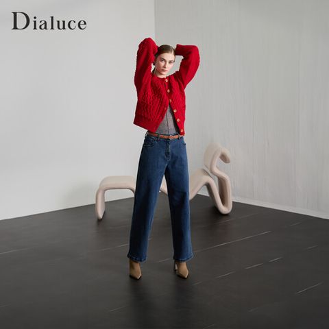 [론칭가 79900원][반사이즈 다운]디아루체 25 FW 세미와이드 기모 데님 팬츠 2종 (블랙 공통 + 컬러 선택)