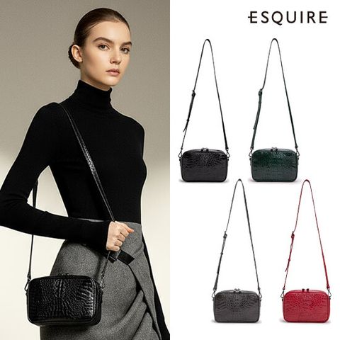 에스콰이아 25FW 벨라노 카이만 카메라 크로스백