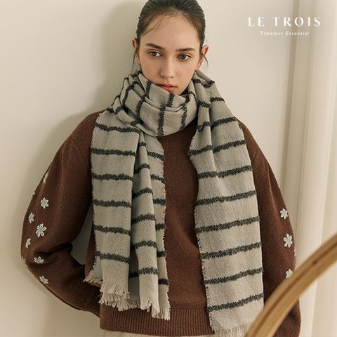 [LE TROIS]25FW 르투아 울 머플러 1종