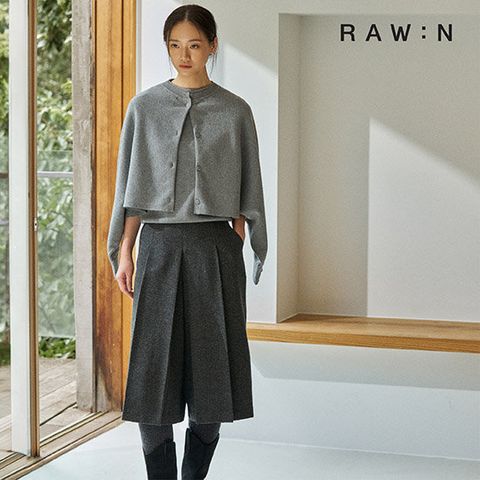 로우앤 25FW 울 홈스펀 스커트 팬츠 1종