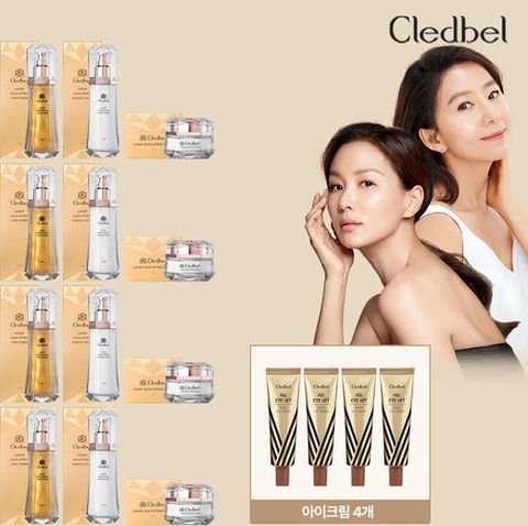 [방송에서만] 끌레드벨 럭셔리골드 리프팅 기초 4세트(12종)+아이크림 4종