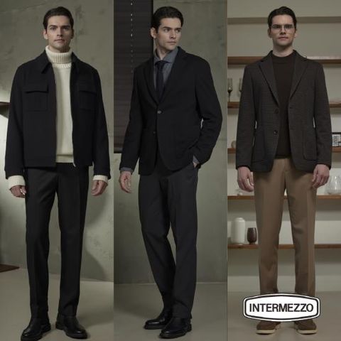 ■인터메조 25FW 남성 슬랙스 웜 팬츠 3종