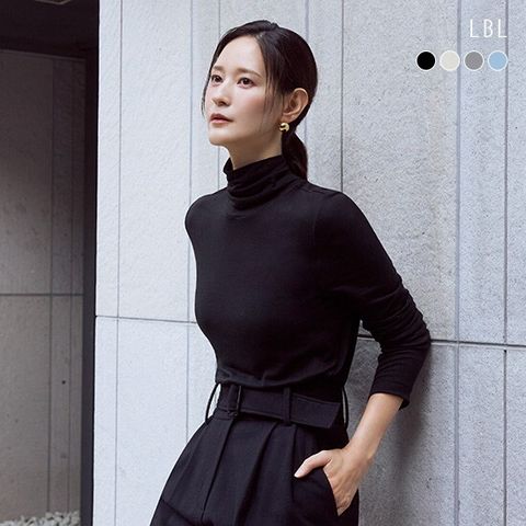 25FW 캐시미어 블렌드 터틀넥 드레이핑 티블라우스 4종