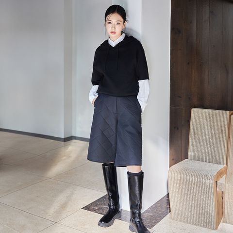 25FW FUR 패딩 버뮤다 팬츠